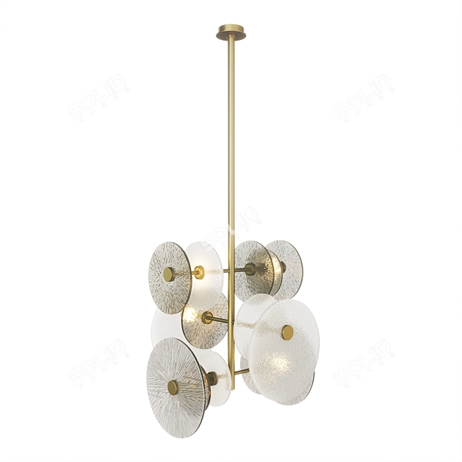 Sicis Andromeda Brass Ceiling Lamp 3D model image 3