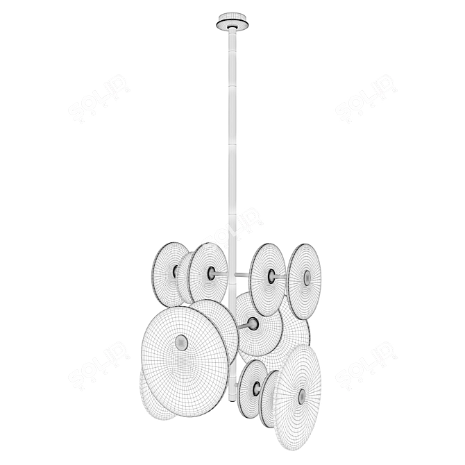 Sicis Andromeda Brass Ceiling Lamp 3D model image 5