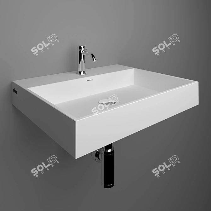 Clou Wash Me CL/02.13030 Compact Sink 3D model image 1