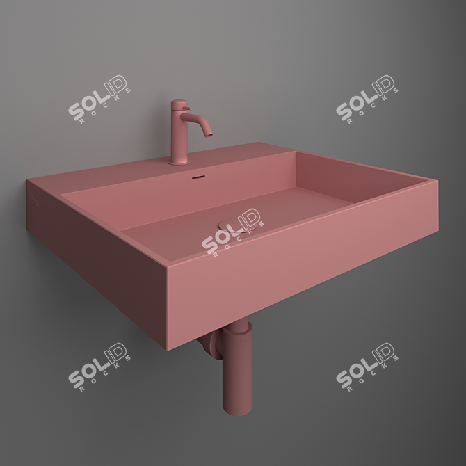 Clou Wash Me CL/02.13030 Compact Sink 3D model image 3