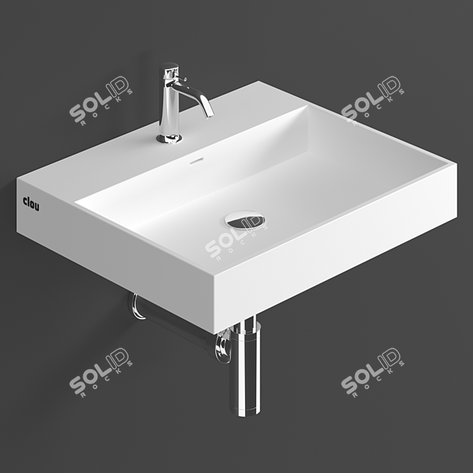 Clou Wash Me CL/02.13030 Compact Sink 3D model image 4