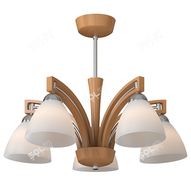 Modern Polish Ceiling Chandeliers 3D model image 4