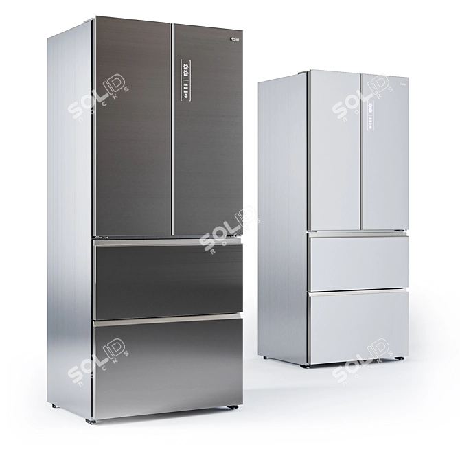 Spacious Multi-Door Haier Refrigerator - 190/83/60cm 3D model image 1