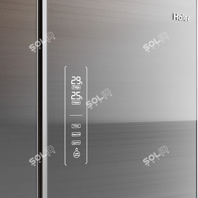 Spacious Multi-Door Haier Refrigerator - 190/83/60cm 3D model image 2