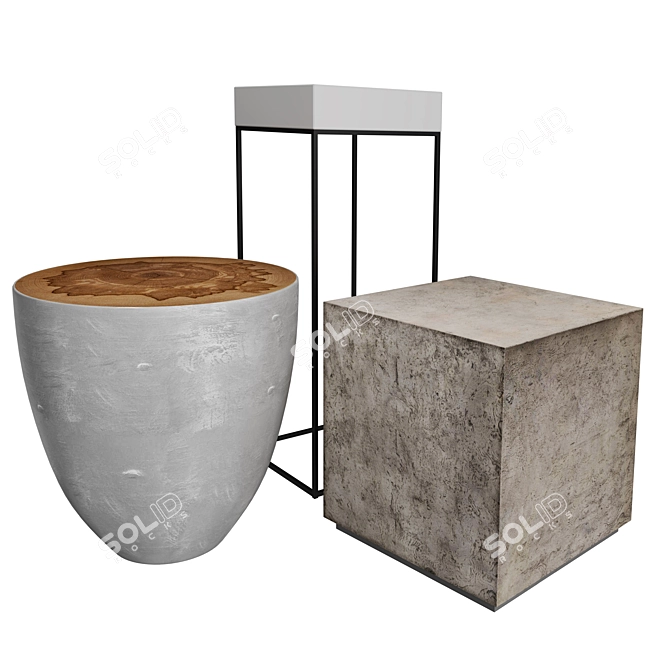 Elegant Gambia Plant Stand

Stylish Gannett End Table

Modern Kioni Cube Table 3D model image 1