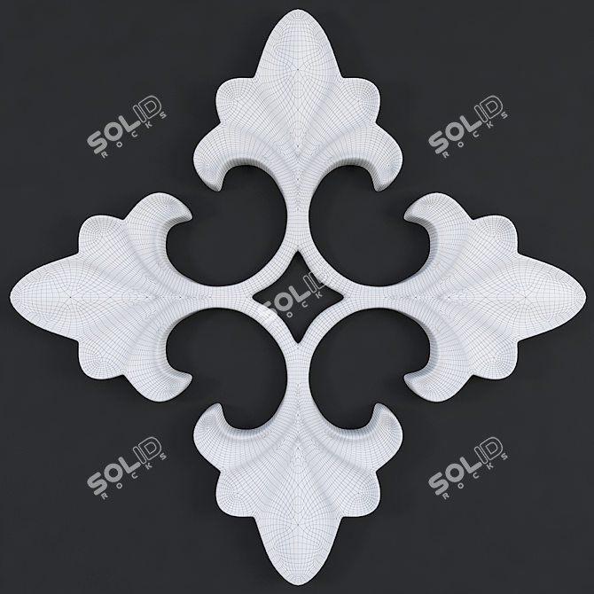 Stylish Trim Ornaments Set 3D model image 3