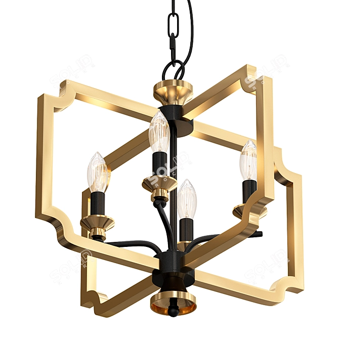 Elegant Ambrose Lantern: Illuminate in Style 3D model image 1