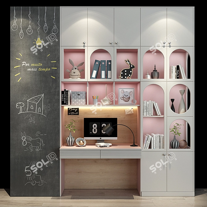 Stylish and Functional Kids Furniture 3D model image 1