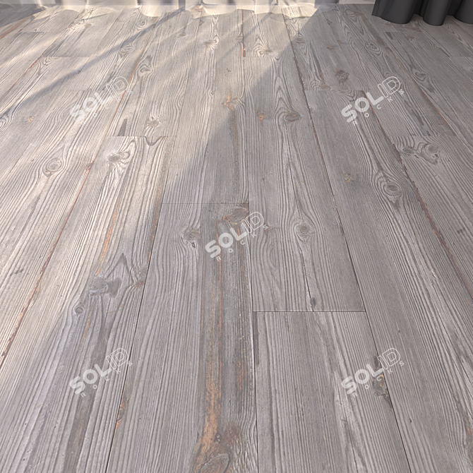 Larix Fume: Multi-Texture Oak Parquet 3D model image 1