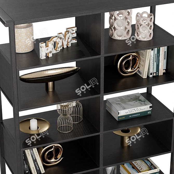 Contempo 3-Section Closed Shelving 3D model image 3