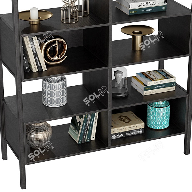 Contempo 3-Section Closed Shelving 3D model image 4