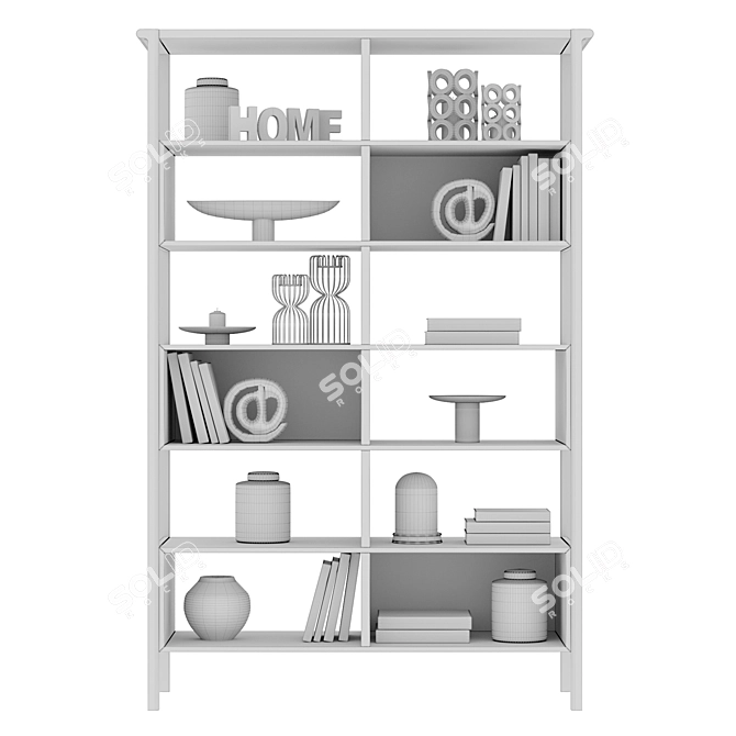 Contempo 3-Section Closed Shelving 3D model image 5