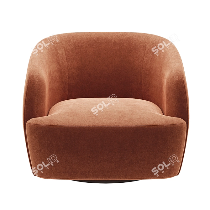 Sumo Lounge Chair: Ultimate Comfort in Style 3D model image 2