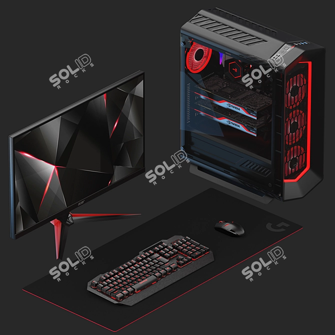 Ultimate PC Gaming Bundle 3D model image 2