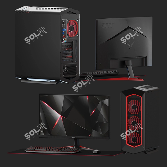 Ultimate PC Gaming Bundle 3D model image 3