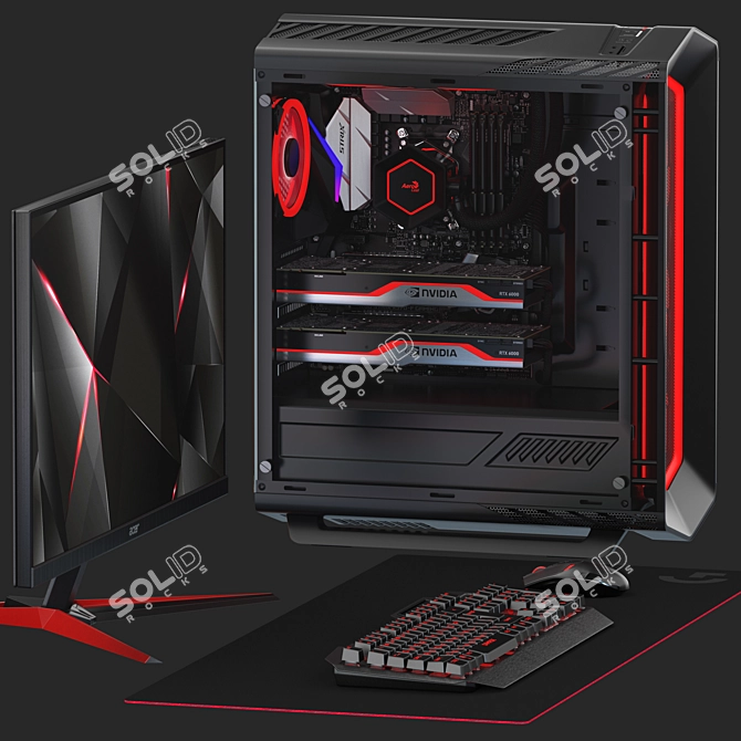 Ultimate PC Gaming Bundle 3D model image 4