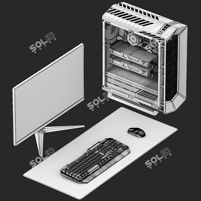 Ultimate PC Gaming Bundle 3D model image 5