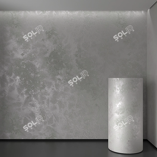 Seamless Plaster Texture Kit 3D model image 1