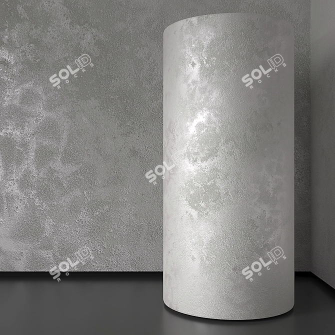 Seamless Plaster Texture Kit 3D model image 2