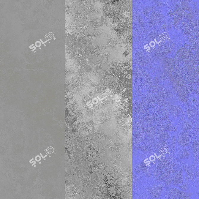 Seamless Plaster Texture Kit 3D model image 3