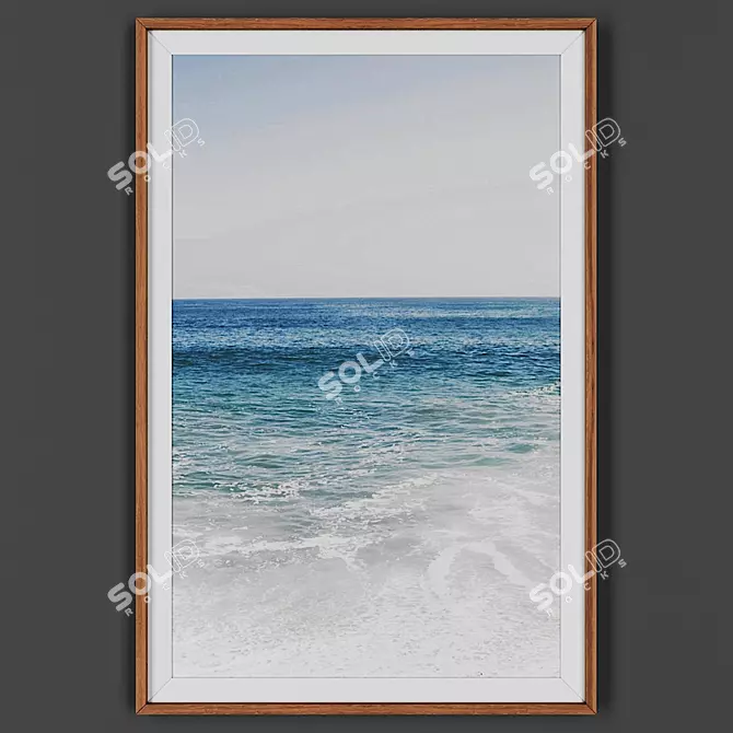 Translated description: Picture in a wooden frame.

Wooden Frame Art Piece 3D model image 1