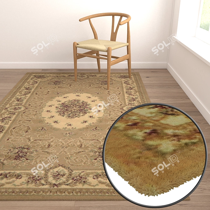 Luxury Carpet Set: High-Quality Textures 3D model image 5