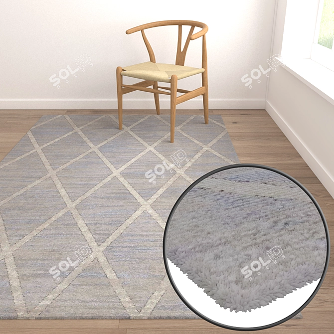 Premium Carpet Set: High-Quality Textures, Multiple Variations 3D model image 5