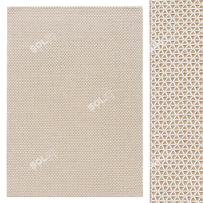 Title: Archive-Inspired Carpet 3D model image 1