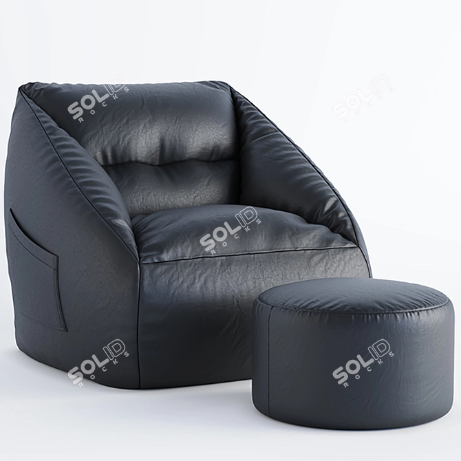 Cozy Lounge Sofa 3D model image 2
