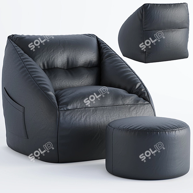 Cozy Lounge Sofa 3D model image 6