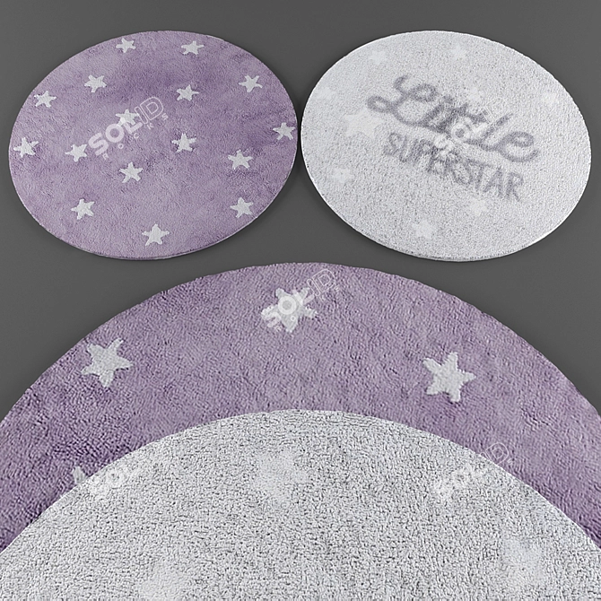 Round Rugs Collection 241 3D model image 1