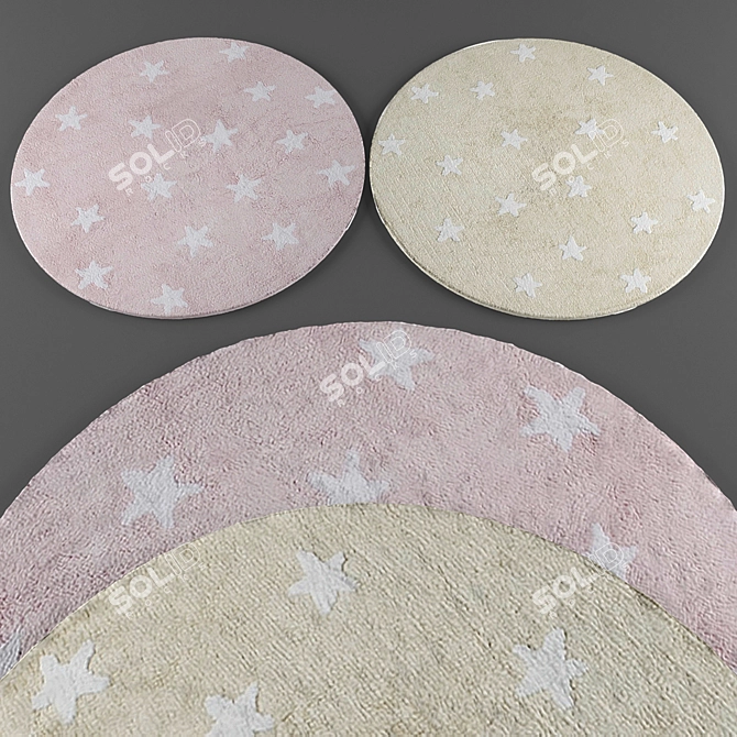 Round Rugs Collection 241 3D model image 3