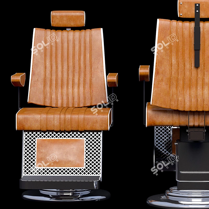 Ultimate Barbershop Chair Collection 3D model image 3