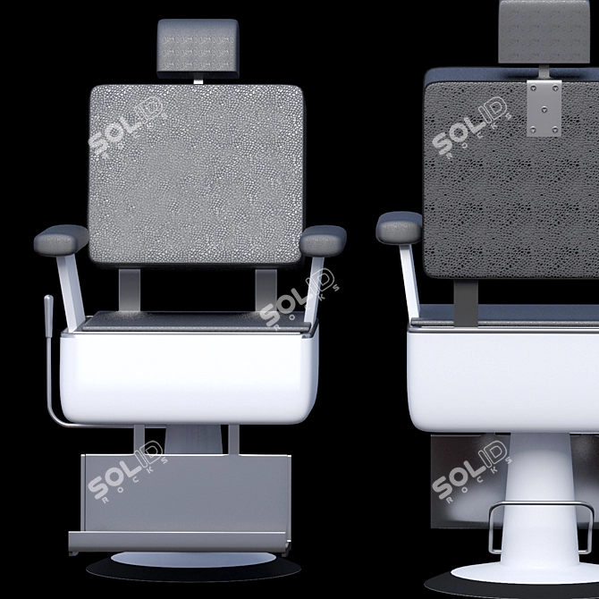 Ultimate Barbershop Chair Collection 3D model image 4