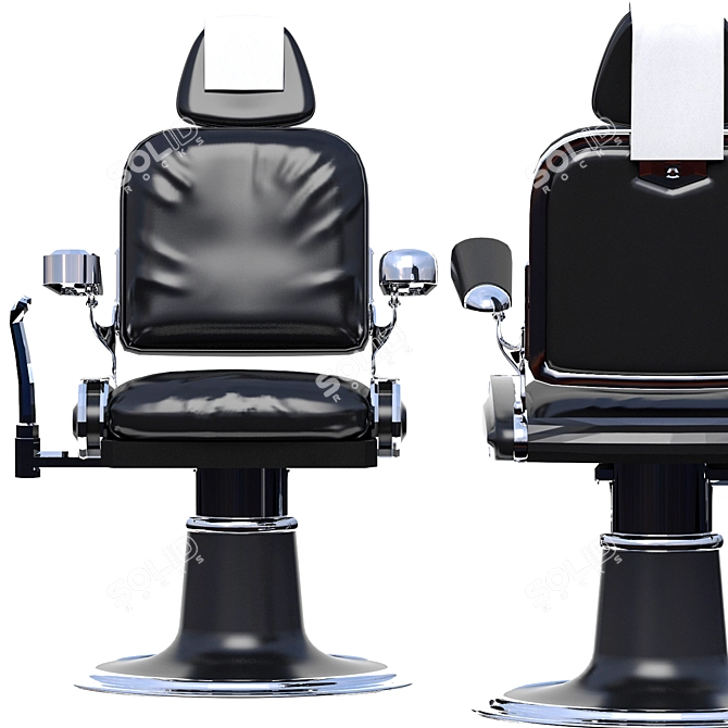 Ultimate Barbershop Chair Collection 3D model image 5