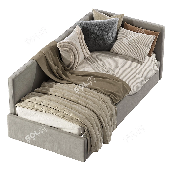 Be-Max Baby Bed: Stylish and Spacious 3D model image 3