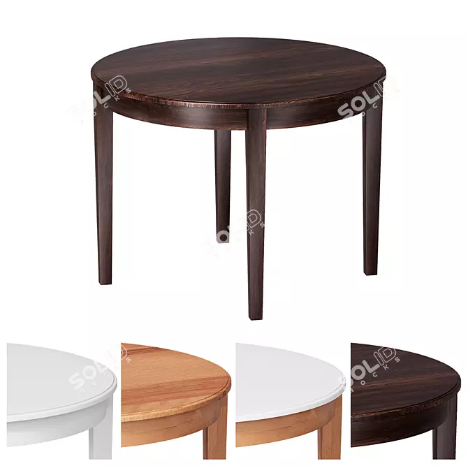 Taurus Circle Dining Table 3D model image 1