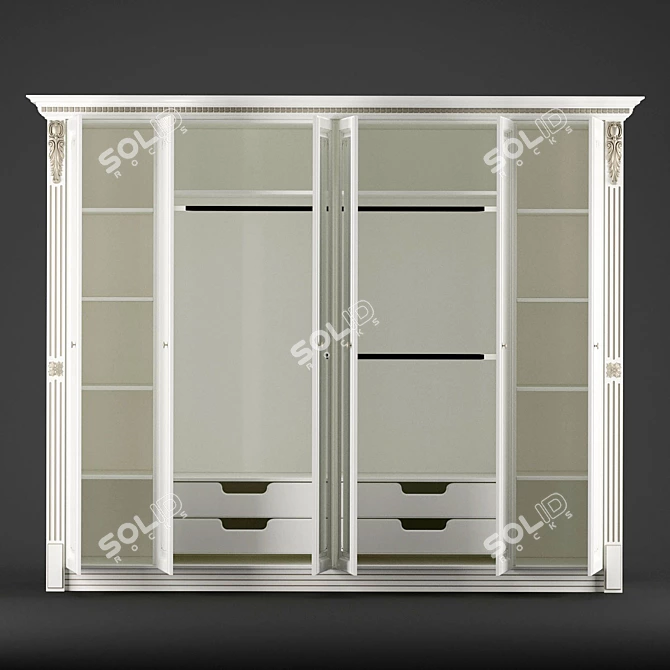 Elegant Dominanto Cupboard 3D model image 2