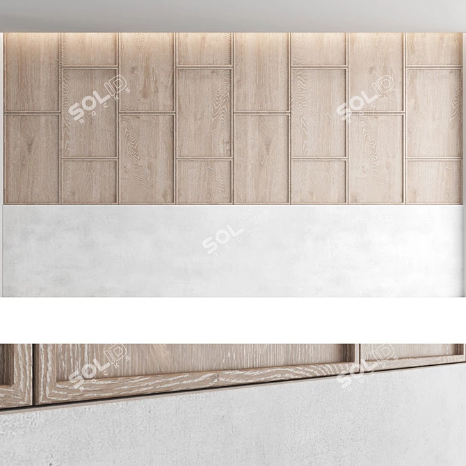 Decorative Panel Set: Versatile Designs and High-Quality Materials 3D model image 4