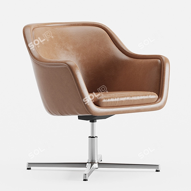 Ultimate Comfort Bumper Chair 3D model image 3