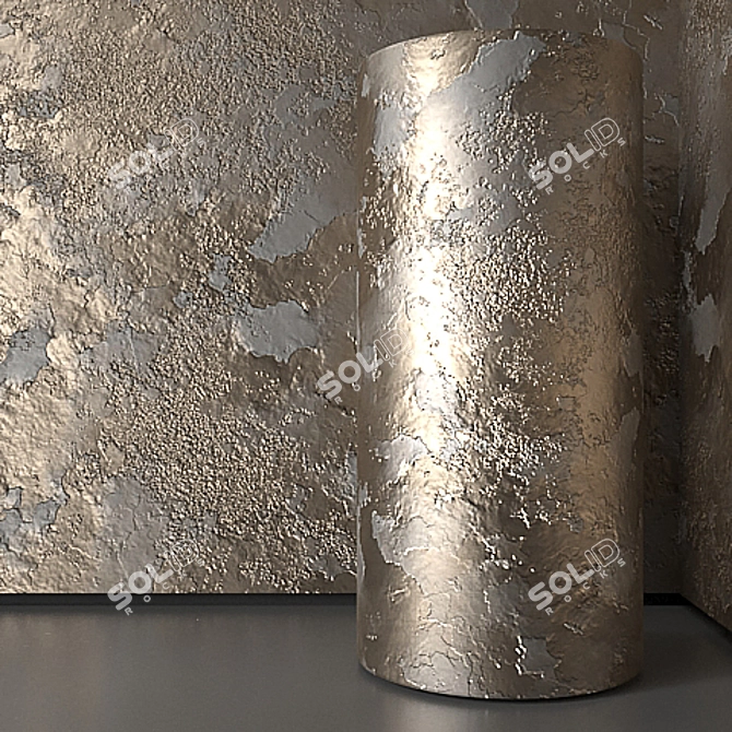 Seamless Plaster Texture for Decorations 3D model image 4