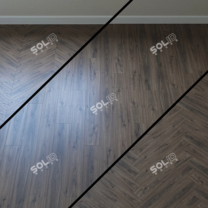 Classic Light Langley Oak Laminate 3D model image 1