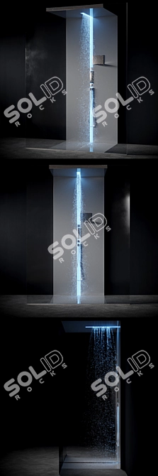 SCURETTO 990WT Walk Through Shower Enclosure 3D model image 2