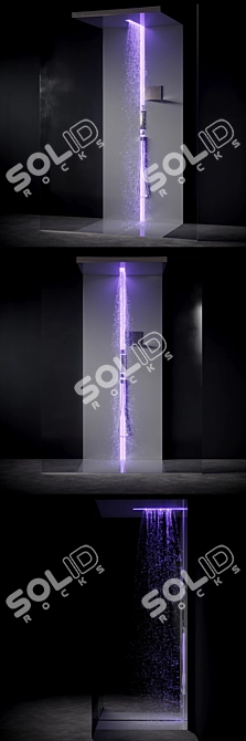 SCURETTO 990WT Walk Through Shower Enclosure 3D model image 3