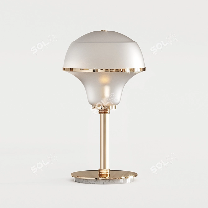 Mid-Century Stella Table Lamp 3D model image 2