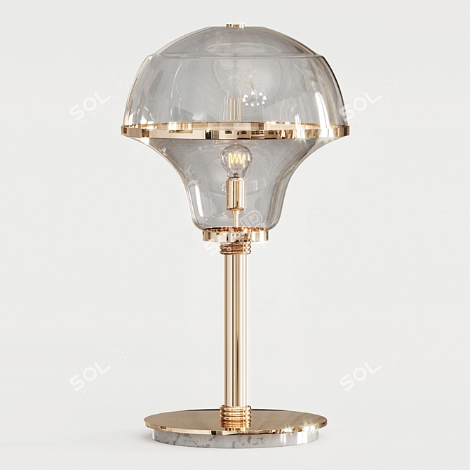 Mid-Century Stella Table Lamp 3D model image 4