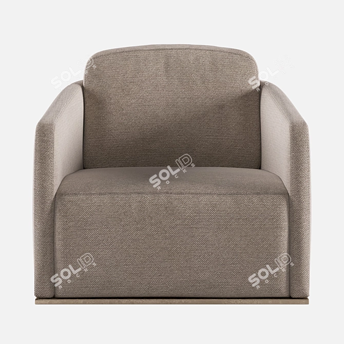 Daytona Reed Accent Chair - Sleek and Comfortable 3D model image 2