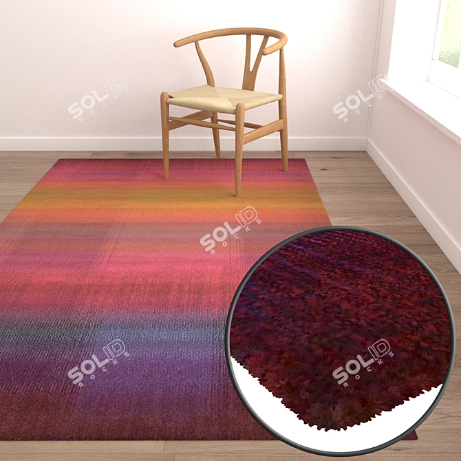 Luxury Set of Carpets 1764 3D model image 5