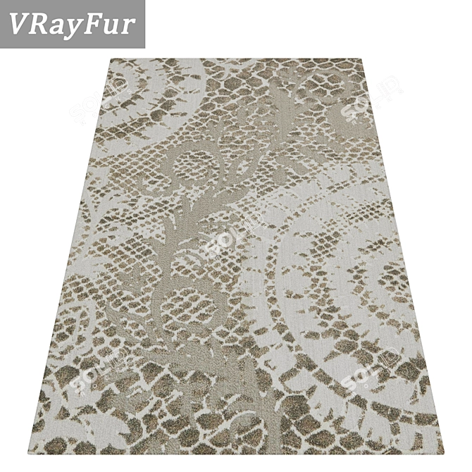 Luxury Carpets Set | High-Quality Textures 3D model image 2