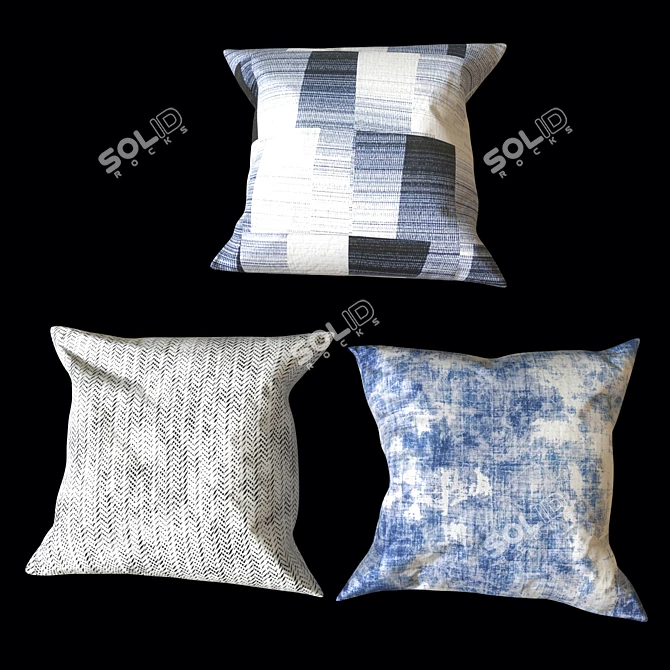 Renwil Plush Pillows - Set of 2 3D model image 3